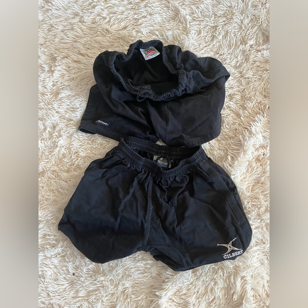 Two pair rubgy shorts (s,m)
